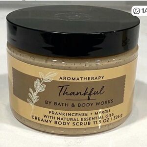 Bath & Body Works THANKFUL FRANKINCENSE MYRRH Creamy
Body Scrub Can 11.5 oz NEW